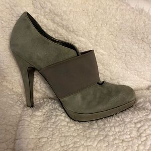 Jessica Simpson 6.5 Womens High Heel Stiletto Suede Comfort Heel Gray